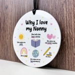 Nanny Christmas Birthday Gifts for Nanny Acrylic Plaque