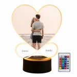 Personalised Couple Photo Frame Picture With LED Light Gift