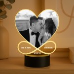 Mr & Mrs Gift Couple Photo Frame With LED Light