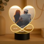 Our 2nd Anniversary Gift Couple Photo Frame Picture With LED