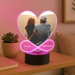 Our 2nd Anniversary Gift Couple Photo Frame Picture With LED