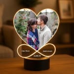 First Anniversary Gift Couple Photo Frame Picture With LED Light First Anniversary Gift Couple Photo Frame Picture With LED Light