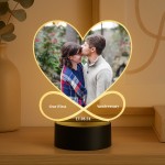 First Anniversary Gift Couple Photo Frame Picture With LED Light First Anniversary Gift Couple Photo Frame Picture With LED Light
