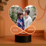 First Anniversary Gift Couple Photo Frame Picture With LED Light First Anniversary Gift Couple Photo Frame Picture With LED Light