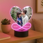 First Anniversary Gift Couple Photo Frame Picture With LED Light First Anniversary Gift Couple Photo Frame Picture With LED Light