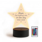 Personalised Mum Memorial Light Custom LED Sign Remembrance Gift