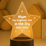 Personalised Mum Memorial Light Custom LED Sign Remembrance Gift
