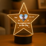 Personalised Dad Memorial Night Light Custom Photo Lamp LED Personalised Dad Memorial Night Light Custom Photo Lamp LED