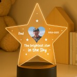 Personalised Dad Memorial Night Light Custom Photo Lamp LED Personalised Dad Memorial Night Light Custom Photo Lamp LED
