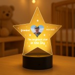 Personalised Grandad Memorial Night Light Custom Photo Lamp LED
