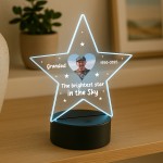 Personalised Grandad Memorial Night Light Custom Photo Lamp LED