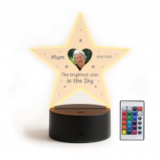 Personalised Mum Memorial Night Light Custom Photo Lamp LED