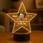 Personalised Mum Memorial Night Light Custom Photo Lamp LED