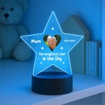 Personalised Mum Memorial Night Light Custom Photo Lamp LED