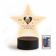 Personalised Nan Memorial Night Light Custom Photo Lamp LED
