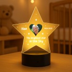Personalised Nan Memorial Night Light Custom Photo Lamp LED
