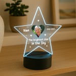 Personalised Nan Memorial Night Light Custom Photo Lamp LED