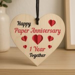 1st Wedding Anniversary Gift Happy Paper Anniversary Plaque Gift