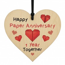 Happy Paper Anniversary Gift 1st Wedding Anniversary Plaque Gift