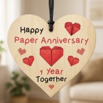 Happy Paper Anniversary Gift 1st Wedding Anniversary Plaque Gift Happy Paper Anniversary Gift 1st Wedding Anniversary Plaque Gift