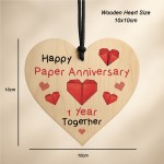 Happy Paper Anniversary Gift 1st Wedding Anniversary Plaque Gift Happy Paper Anniversary Gift 1st Wedding Anniversary Plaque Gift