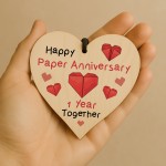 Happy Paper Anniversary Gift 1st Wedding Anniversary Plaque Gift Happy Paper Anniversary Gift 1st Wedding Anniversary Plaque Gift