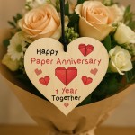 Happy Paper Anniversary Gift 1st Wedding Anniversary Plaque Gift Happy Paper Anniversary Gift 1st Wedding Anniversary Plaque Gift
