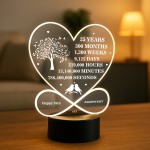25th Anniversary Gift For Couple LED Light Gift for Husband Wife
