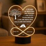 4th Anniversary Gift For Couple LED Light Gifts for Boyfriend