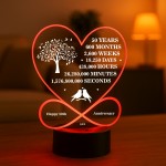 50th Anniversary Gift For Couple LED Light Gift for Husband Wife