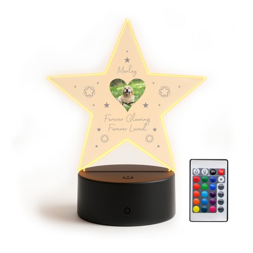 Personalised Dog Memorial Night Light Custom Photo Lamp LED