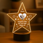 Dog Memorial Sign Personalised Custom Photo Lamp LED Remembrance