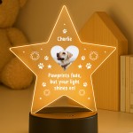Dog Memorial Sign Personalised Custom Photo Lamp LED Remembrance