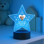 Dog Memorial Sign Personalised Custom Photo Lamp LED Remembrance