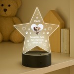 Dog Memorial Sign Personalised Custom Photo Lamp LED Remembrance