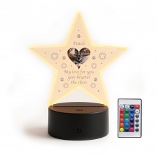 Special Dog Memorial Sign Personalised Custom Photo Lamp LED