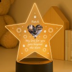 Special Dog Memorial Sign Personalised Custom Photo Lamp LED