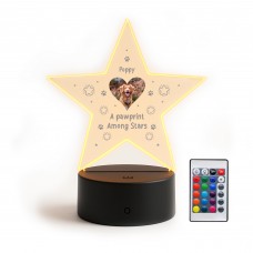 Personalised Dog Memorial Night Light Custom Pet Photo Lamp LED