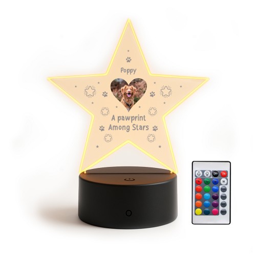 Personalised Dog Memorial Night Light Custom Pet Photo Lamp LED Personalised Dog Memorial Night Light Custom Pet Photo Lamp LED