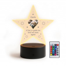 Personalised Dog Memorial Gifts Custom LED Pet Memorial Plaque