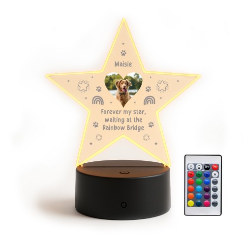 Dog Memorial Gifts Custom LED Personalised Pet Memorial Plaque