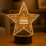 Family Christmas Decoration Personalised Family Name LED Sign