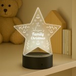 Family Christmas Decoration Personalised Family Name LED Sign
