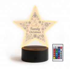 Christmas Decoration For Family Couple Personalised LED Sign