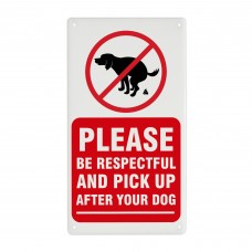 Please Pick Up After Your Dog Sign Outdoor Garden Sign 