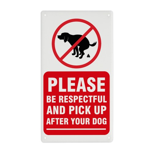 Please Pick Up After Your Dog Sign Outdoor Garden Sign 