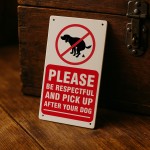 Please Pick Up After Your Dog Sign Outdoor Garden Sign 