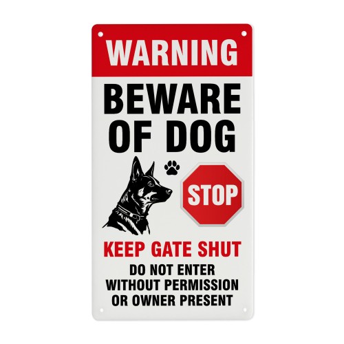 Beware of the Dog Sign Warning Acrylic Signs Beware of Dog Signs