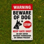 Beware of the Dog Sign Warning Acrylic Signs Beware of Dog Signs
