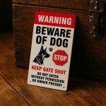 Beware of the Dog Sign Warning Acrylic Signs Beware of Dog Signs